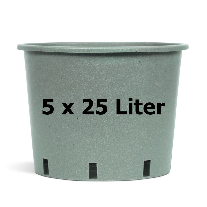 pflanztopf 25 cm 5 x Infinity Pflanztopf 25 Liter – Nachhaltiger Pflanzkübel – samenfritze