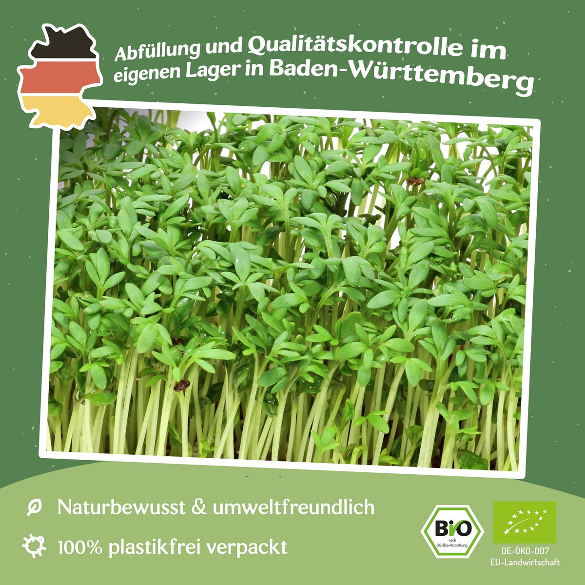 Bio-Gartenkresse Samen