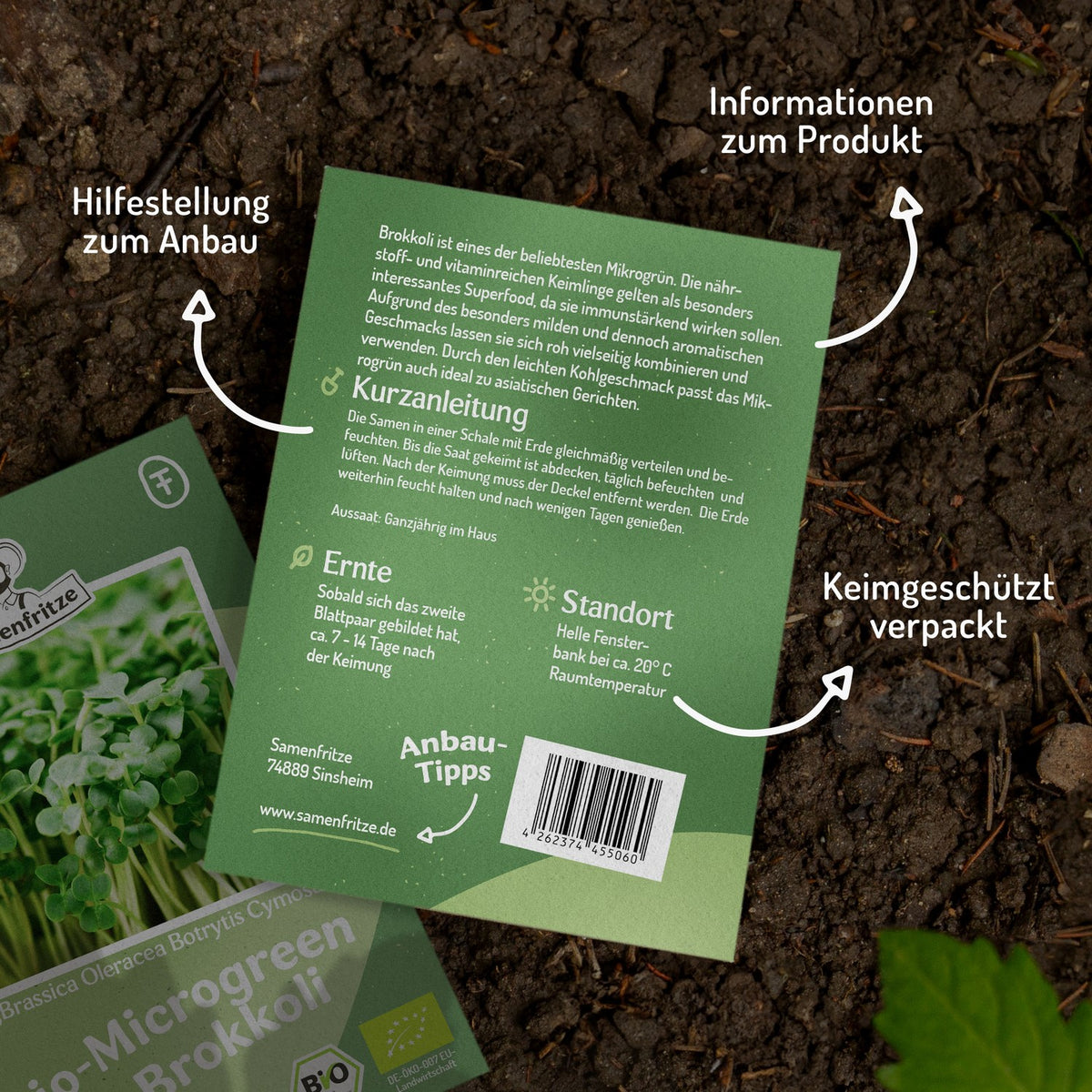 Microgreen Samen Bio-Brokkoli Raab