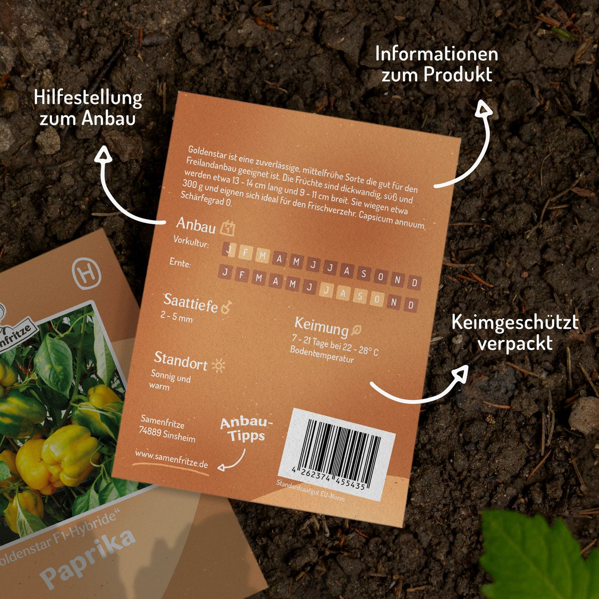 Paprika Goldenstar F1 Samen