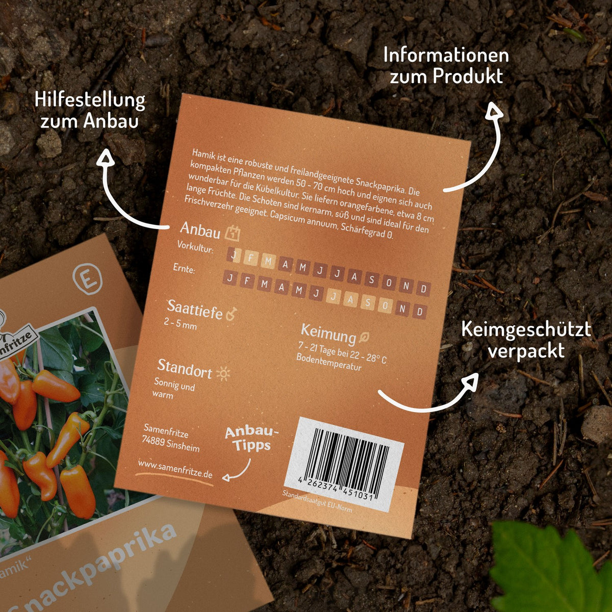 Snackpaprika Hamik Samen