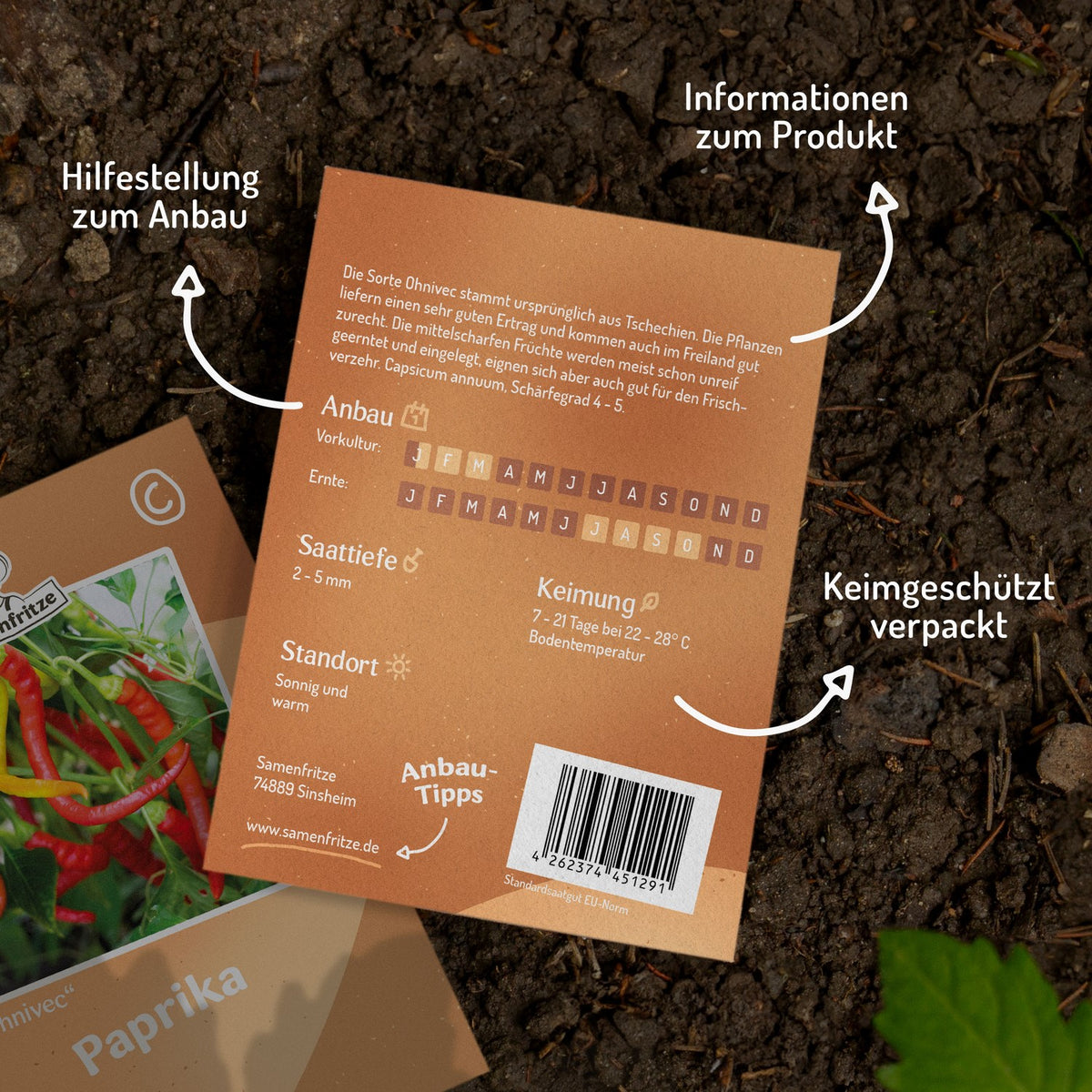 MHD 06/26 Paprika Ohnivec Samen