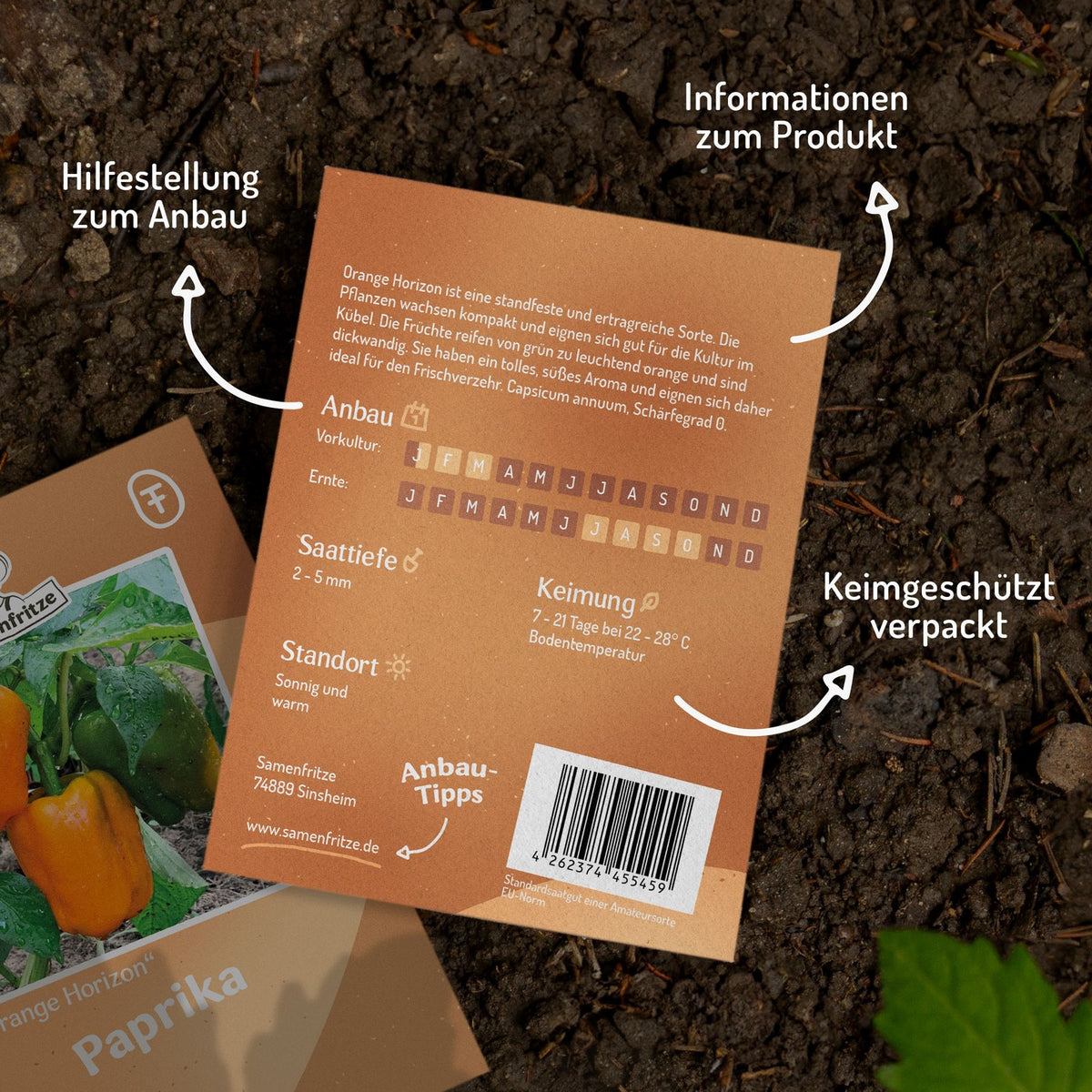 Paprika Orange Horizon Samen