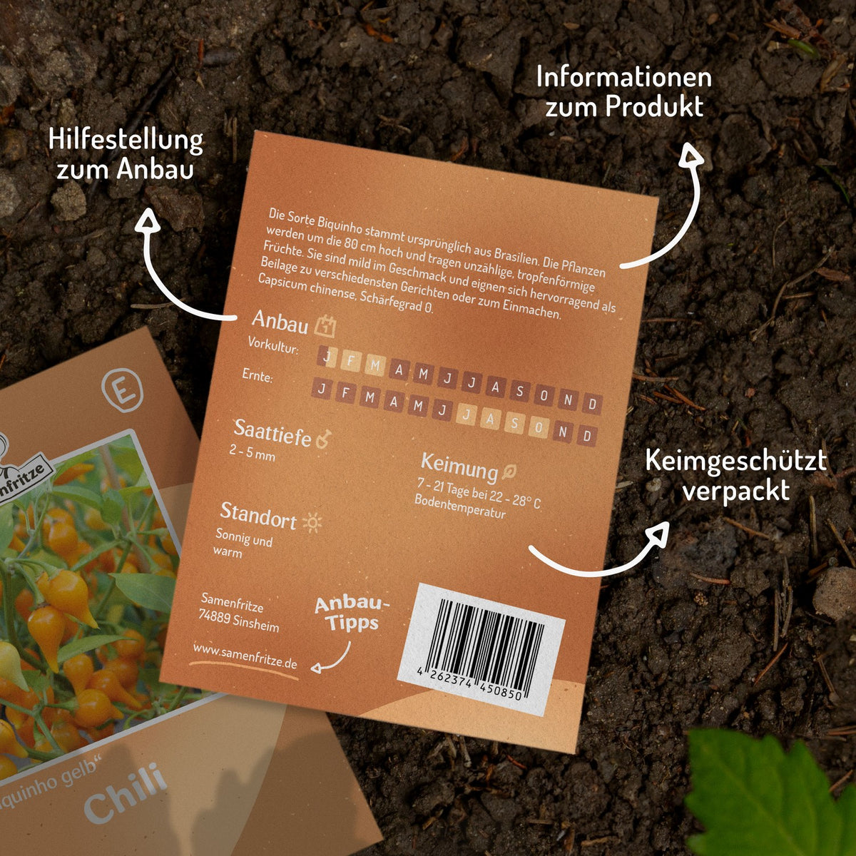 Chili Biquinho gelb Samen
