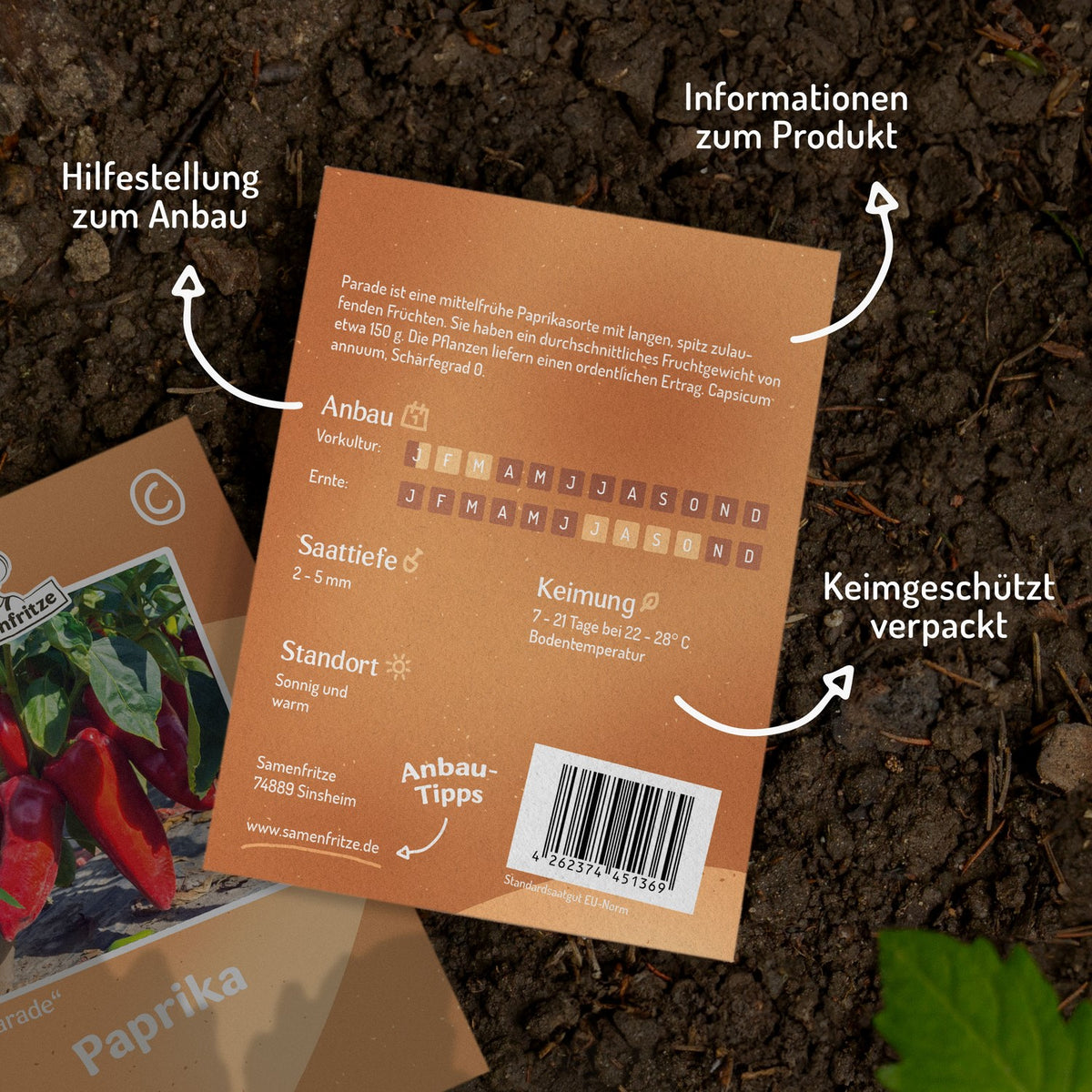 Paprika Parade Samen