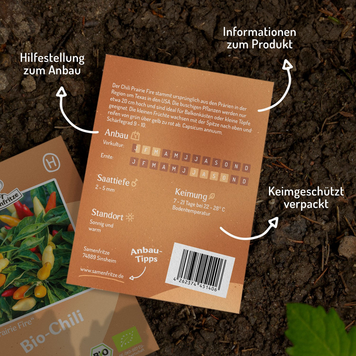 Bio-Chili Prairie Fire Samen