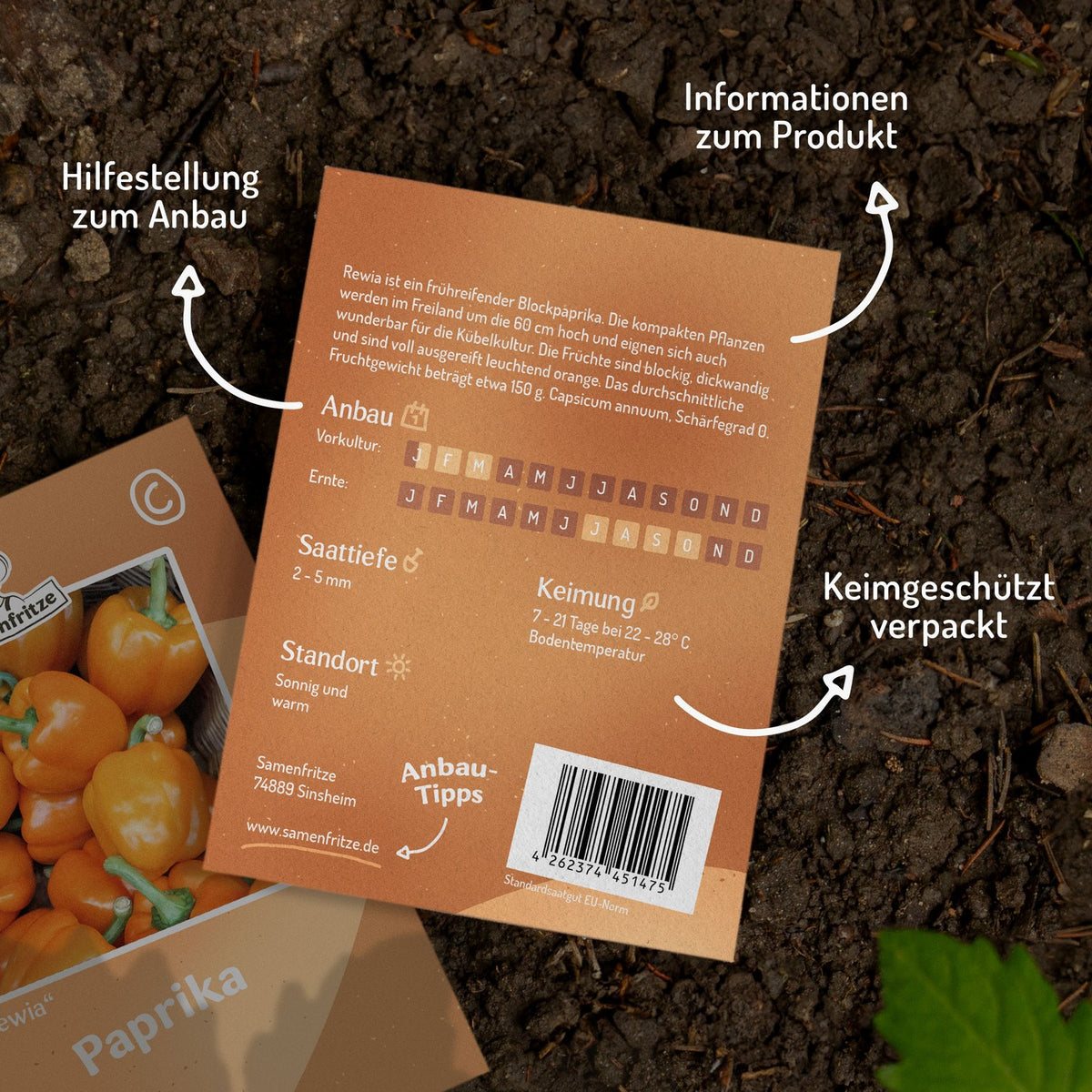 Paprika Rewia Samen