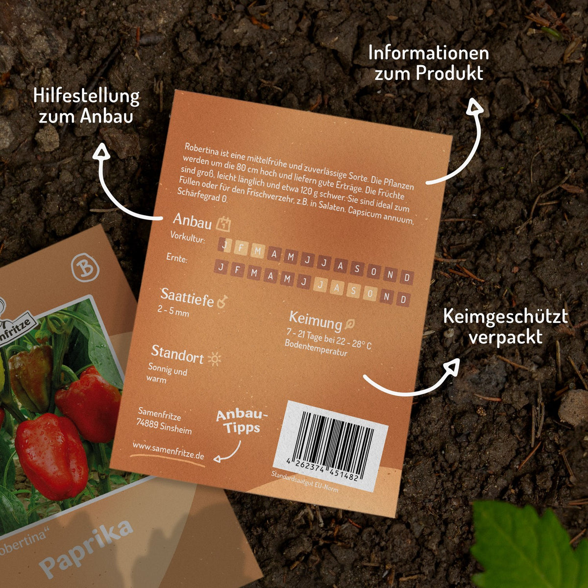 Paprika Robertina Samen