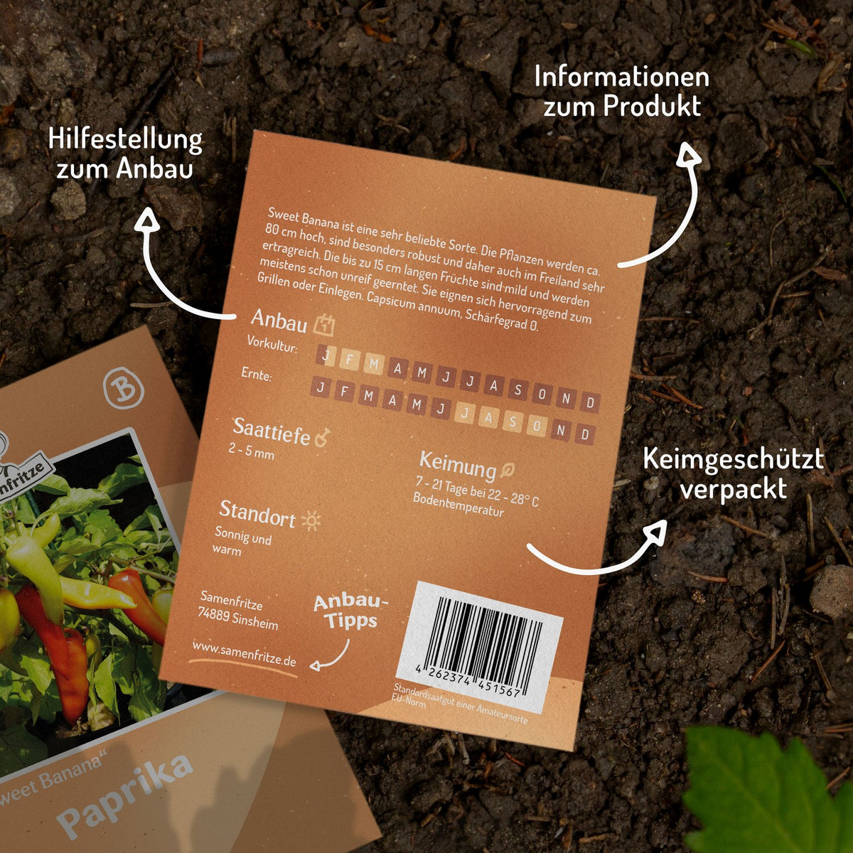 MHD 06/26 Paprika Sweet Banana Samen