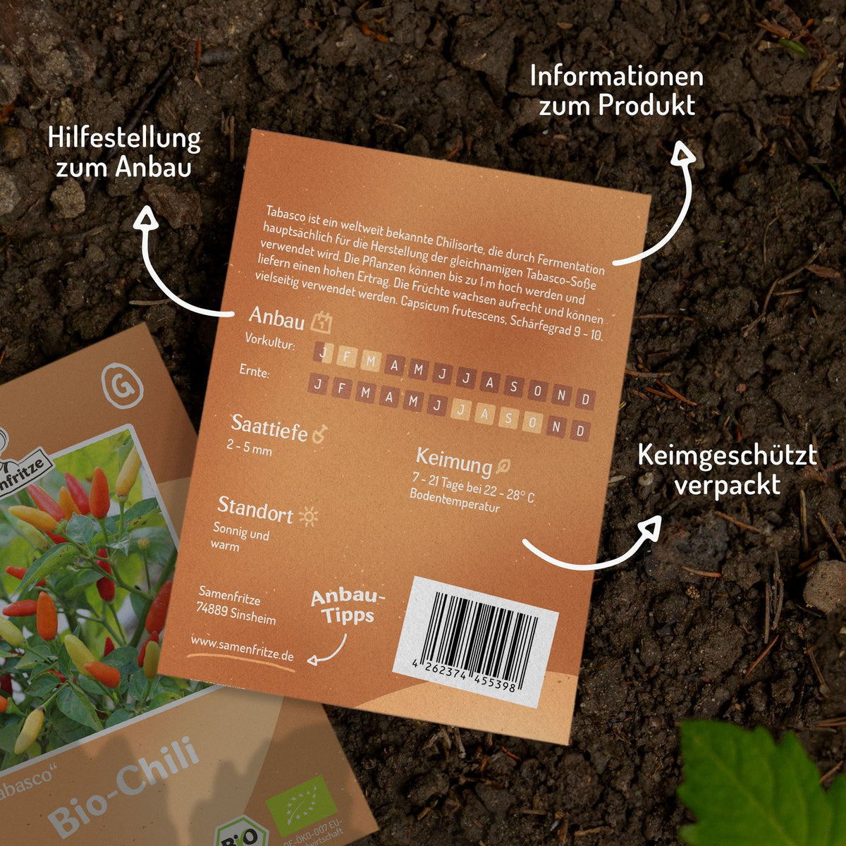 Bio-Chili Tabasco Samen