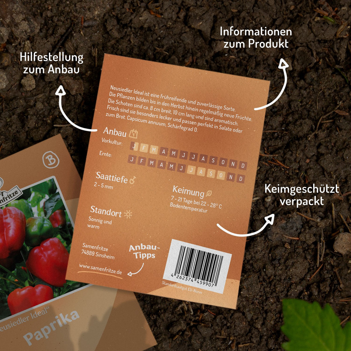 Paprika Neusiedler Ideal Samen