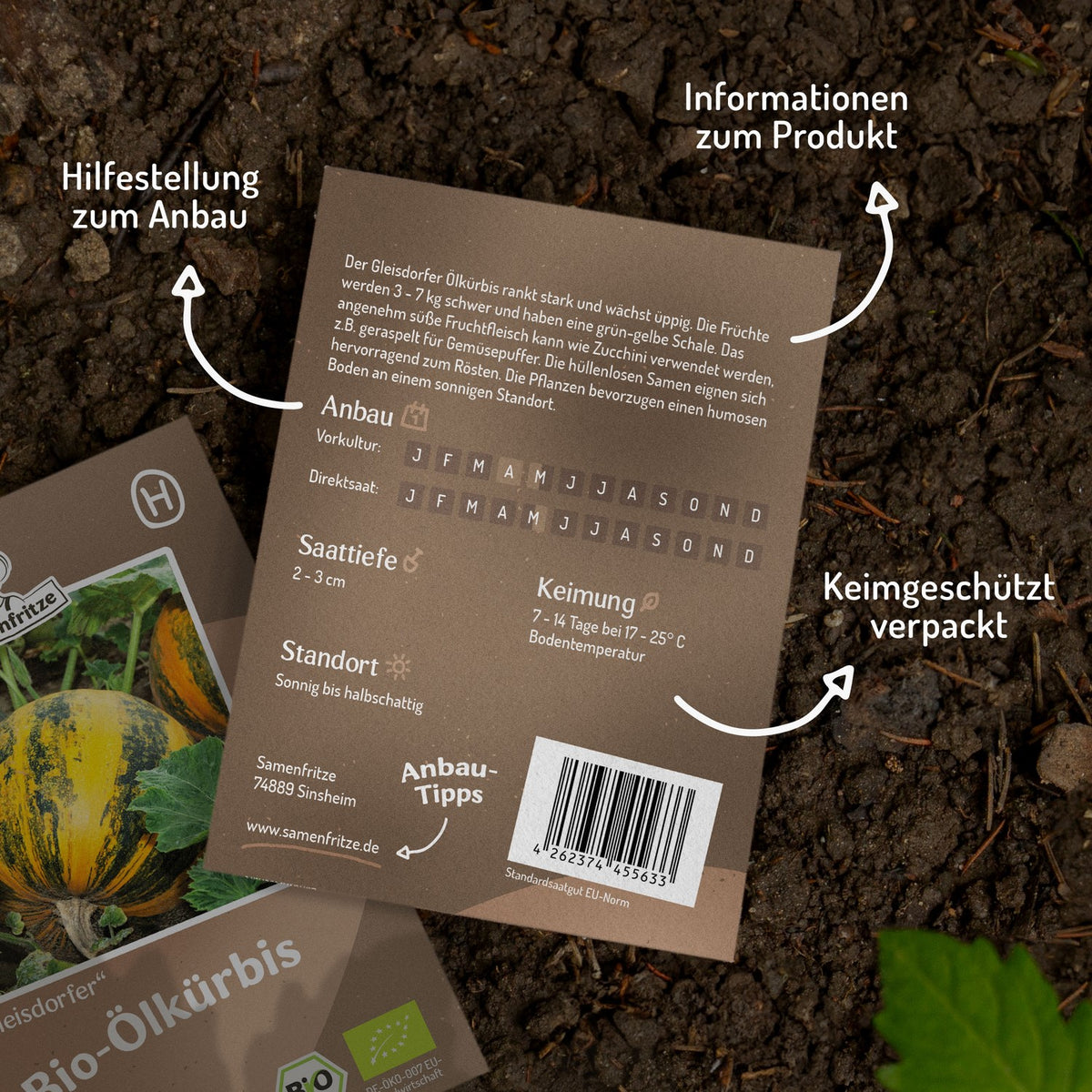 Bio-Ölkürbis Gleisdorfer Samen