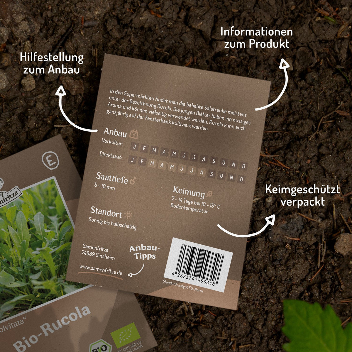 Bio-Rucola Coltivata Samen