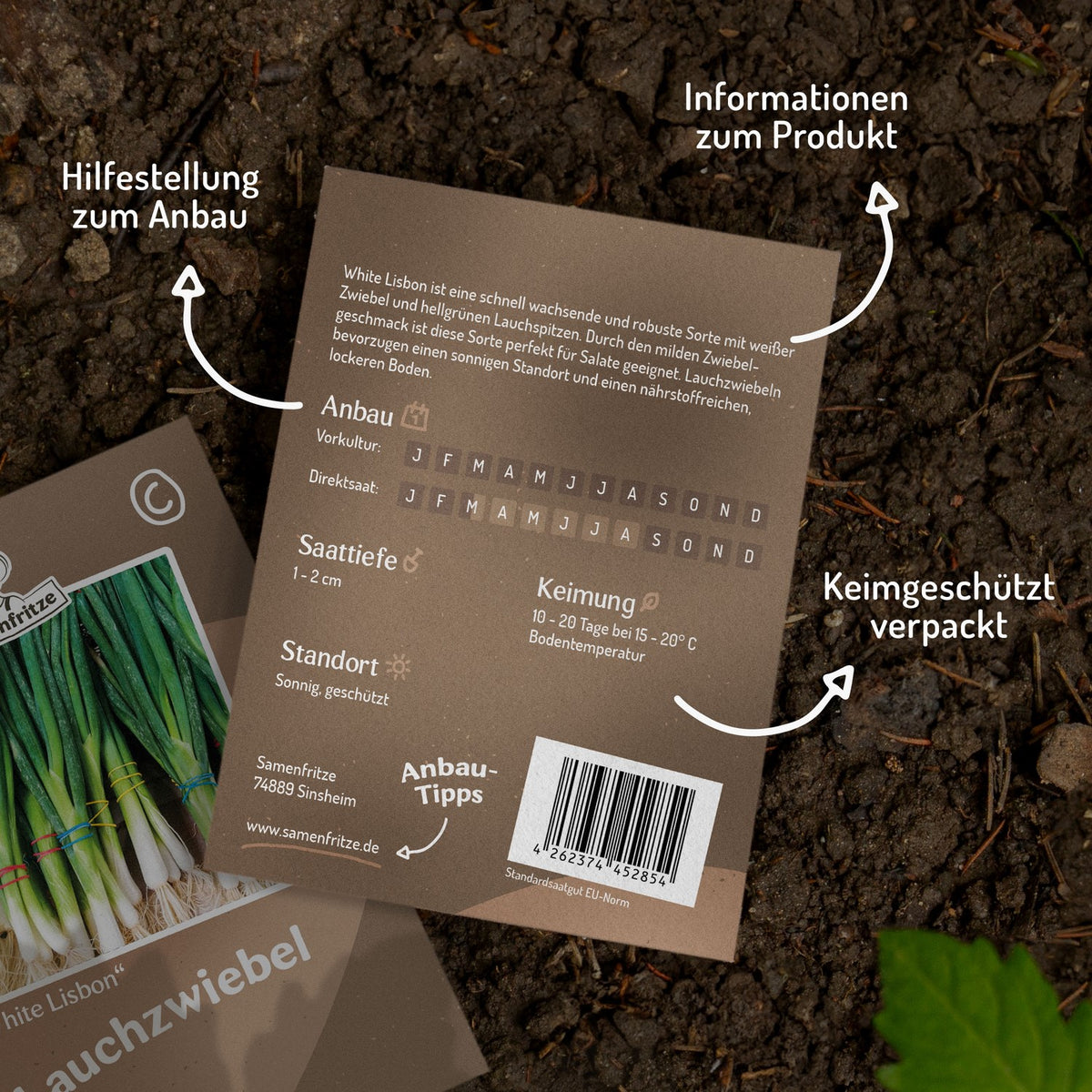 Lauchzwiebel White Lisbon Samen