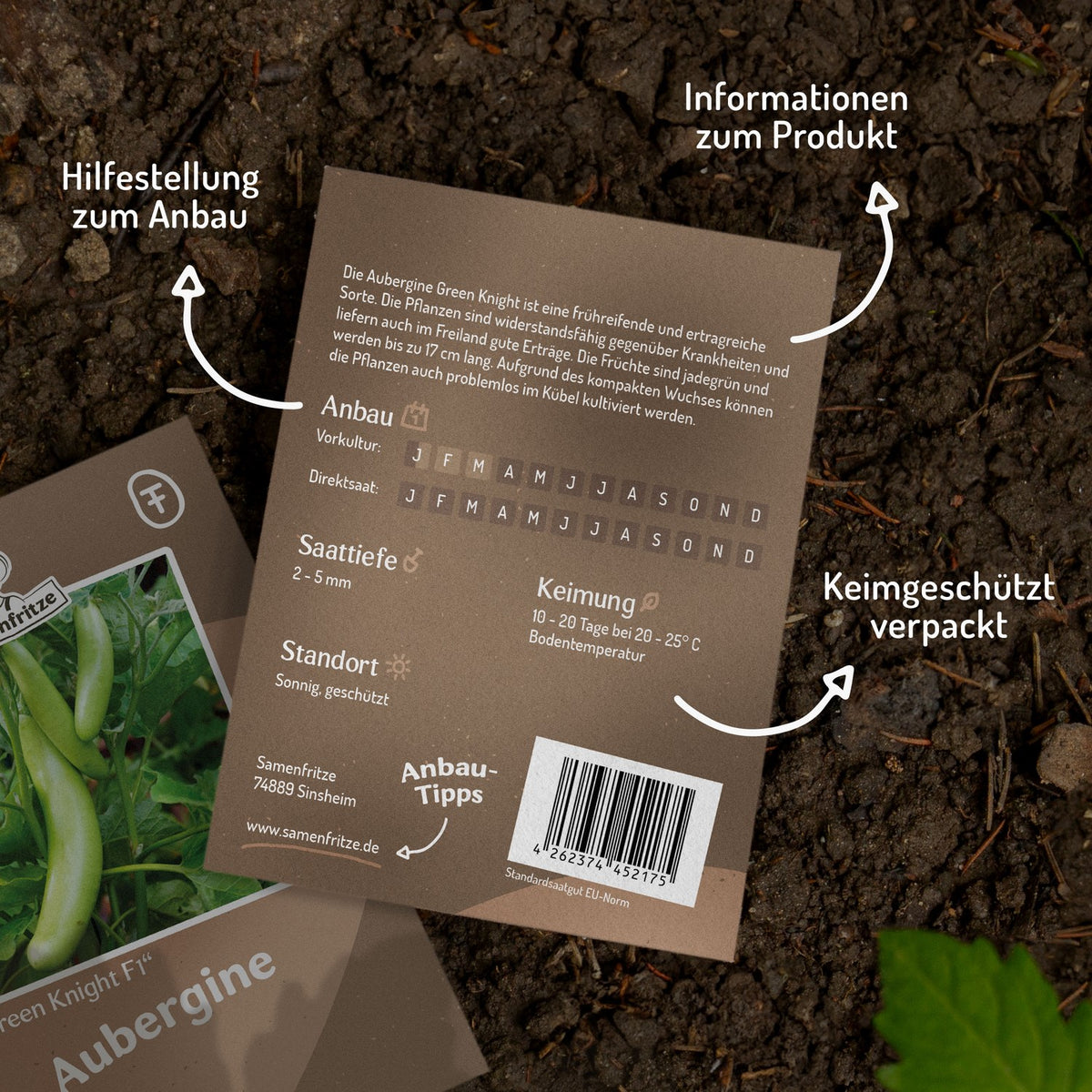 MHD 06/26 Aubergine Green Knight F1 Samen