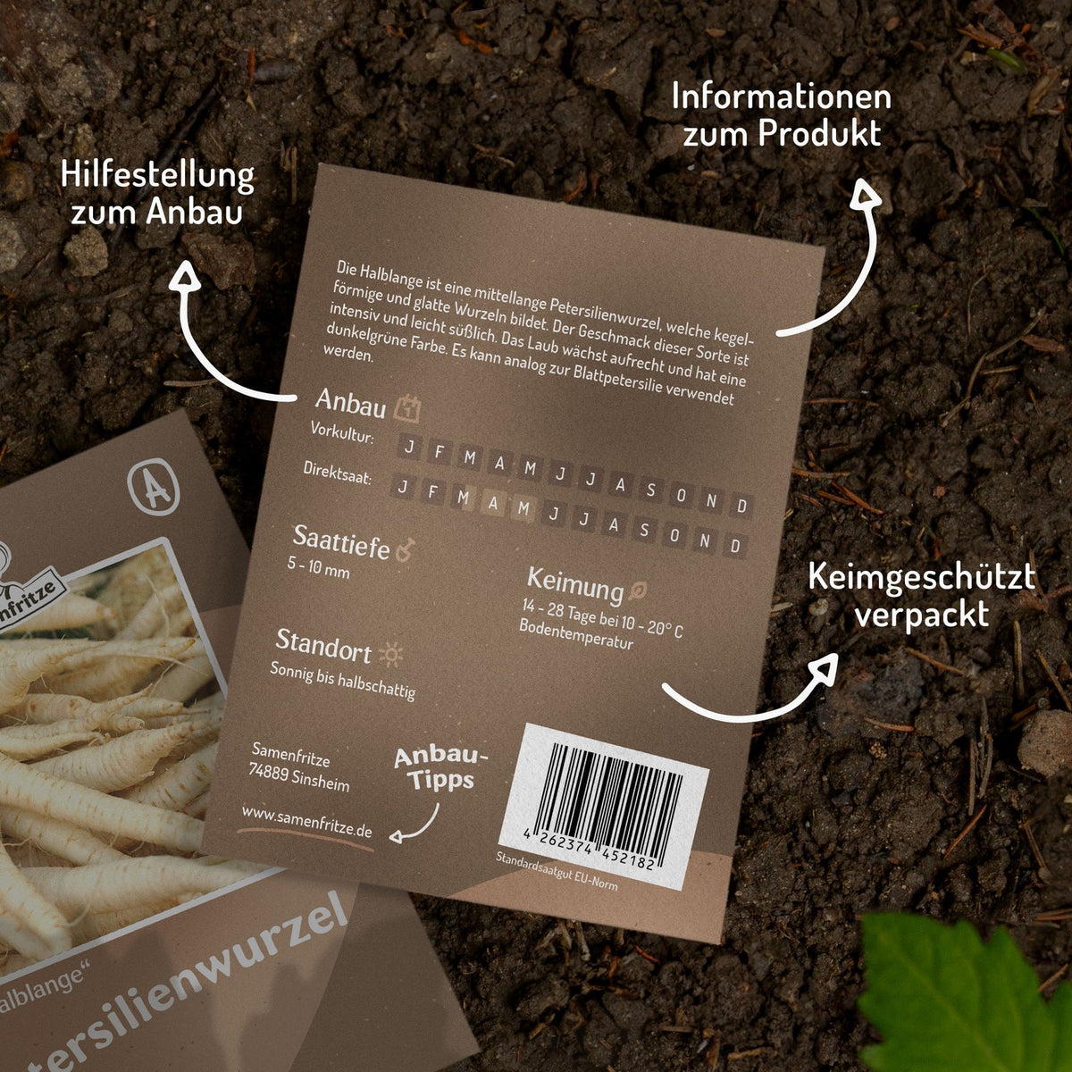 Petersilienwurzel Halblange Samen