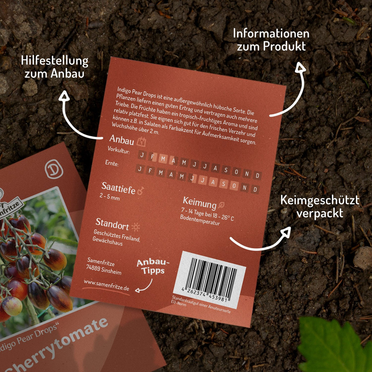 Indigo Pear Drops Tomatensamen