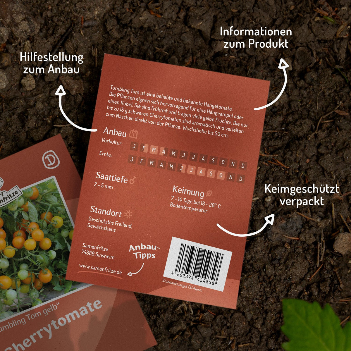 Tumbling Tom gelb Tomatensamen