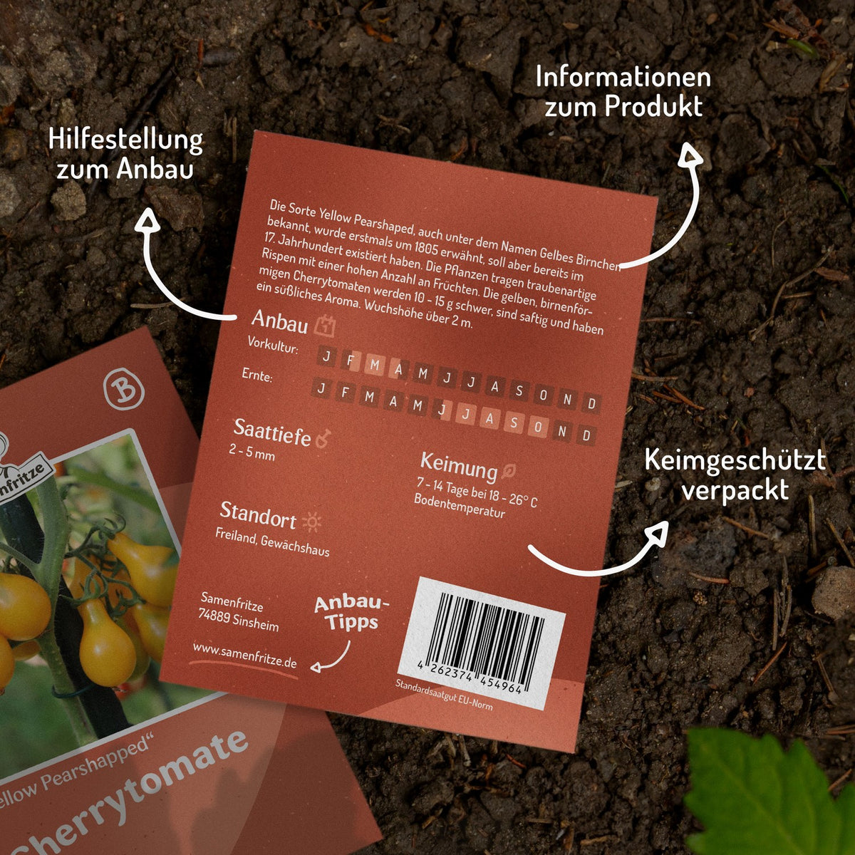 Yellow Pearshaped Tomatensamen