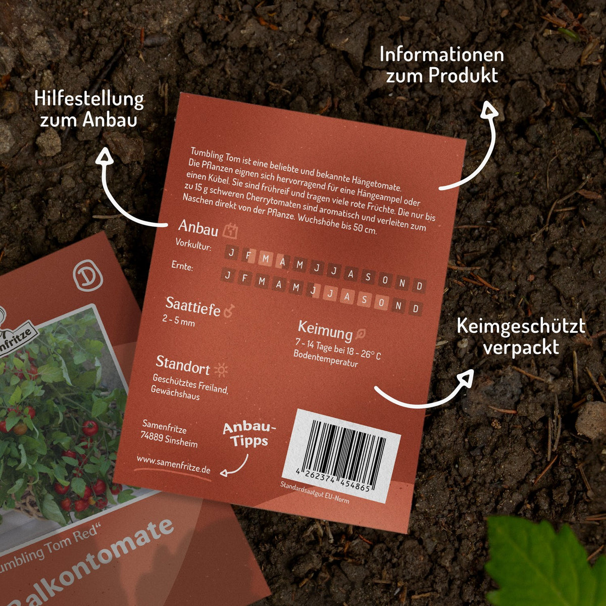 Tumbling Tom rot Tomatensamen