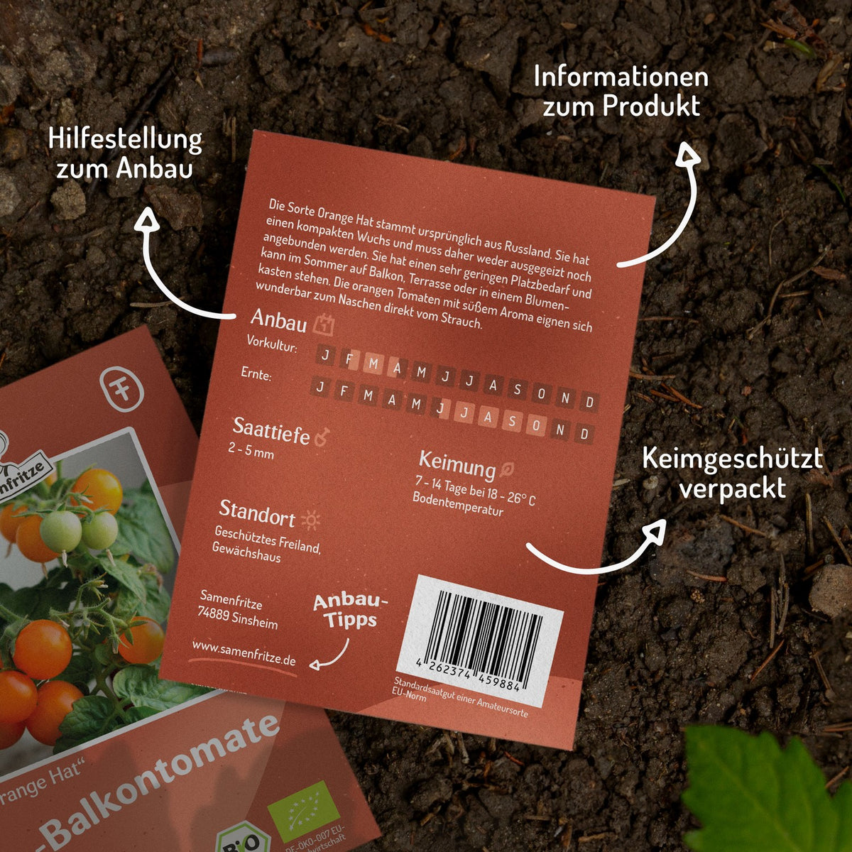 Orange Hat Bio-Tomatensamen