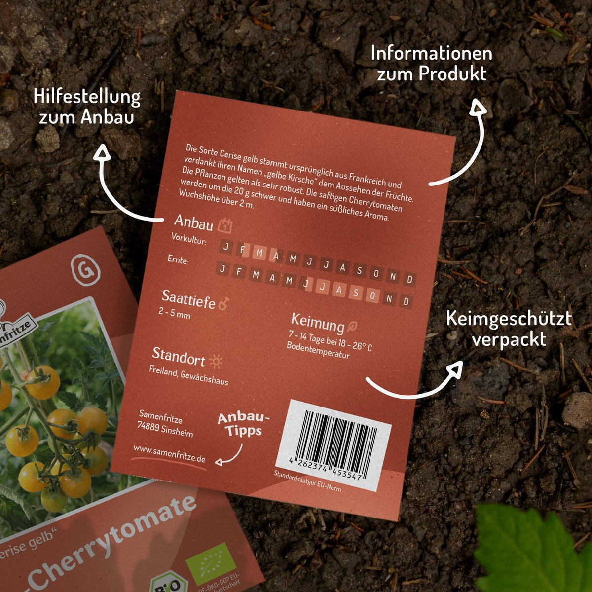 Cerise gelb Bio-Tomatensamen