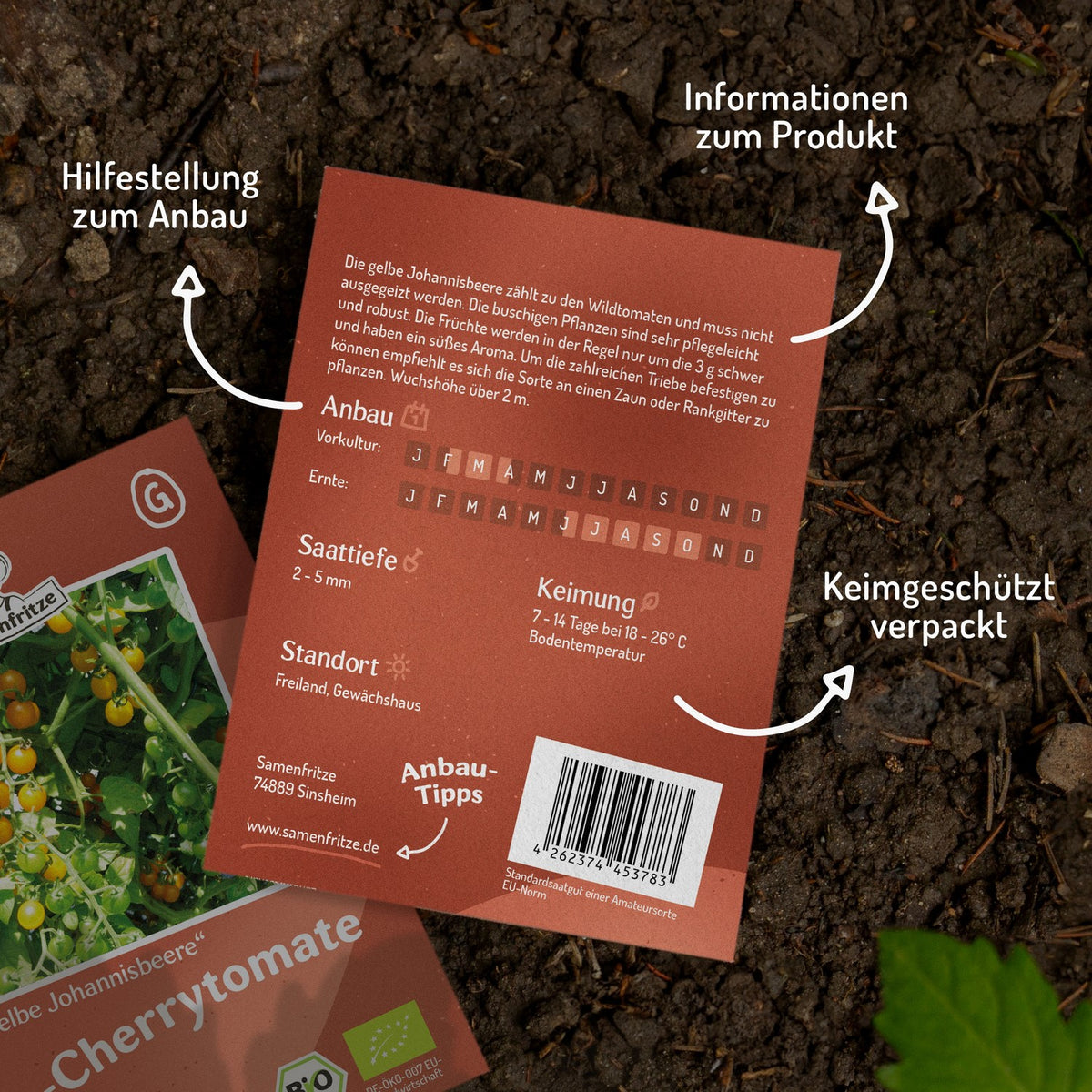 Gelbe Johannisbeere Bio-Tomatensamen