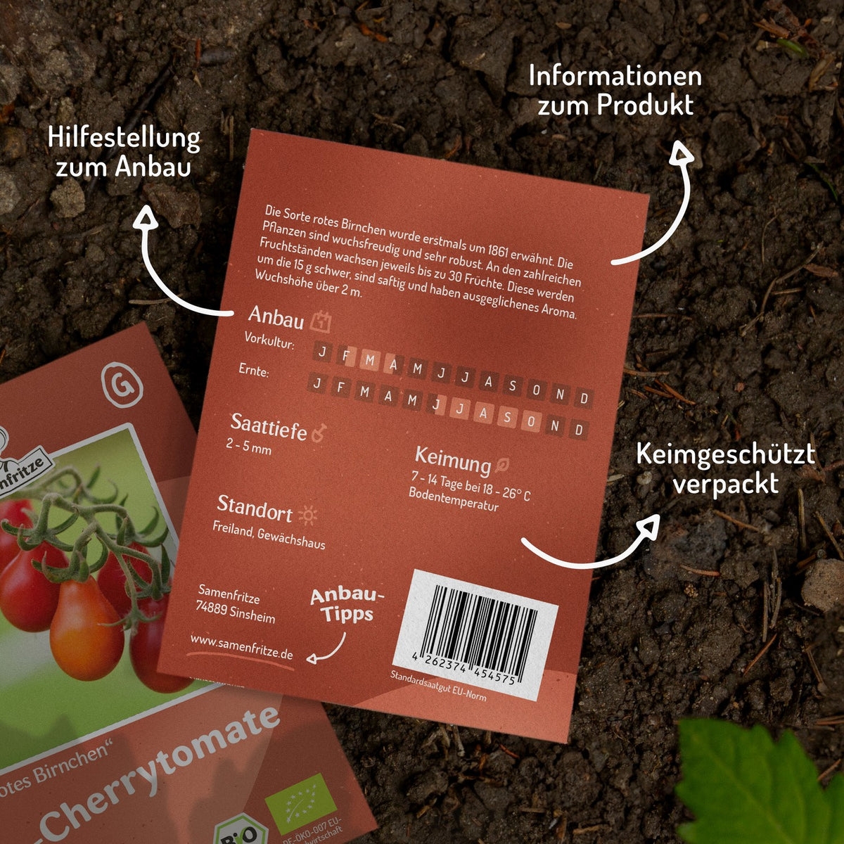 Rotes Birnchen Bio-Tomatensamen