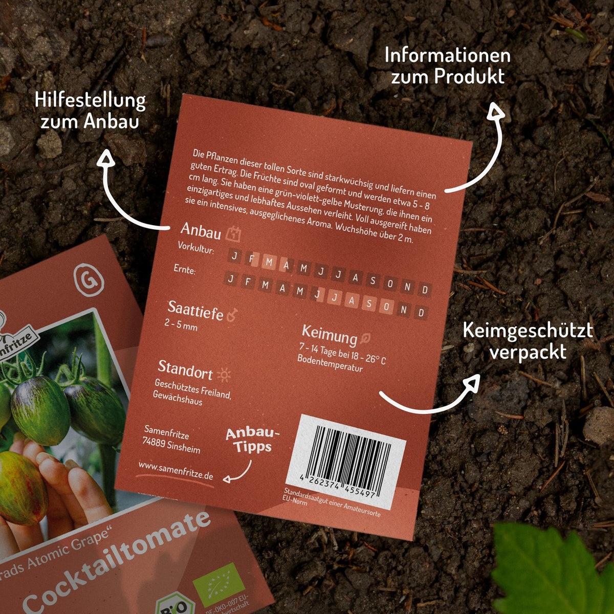 Brad`s Atomic Grape Bio-Tomatensamen