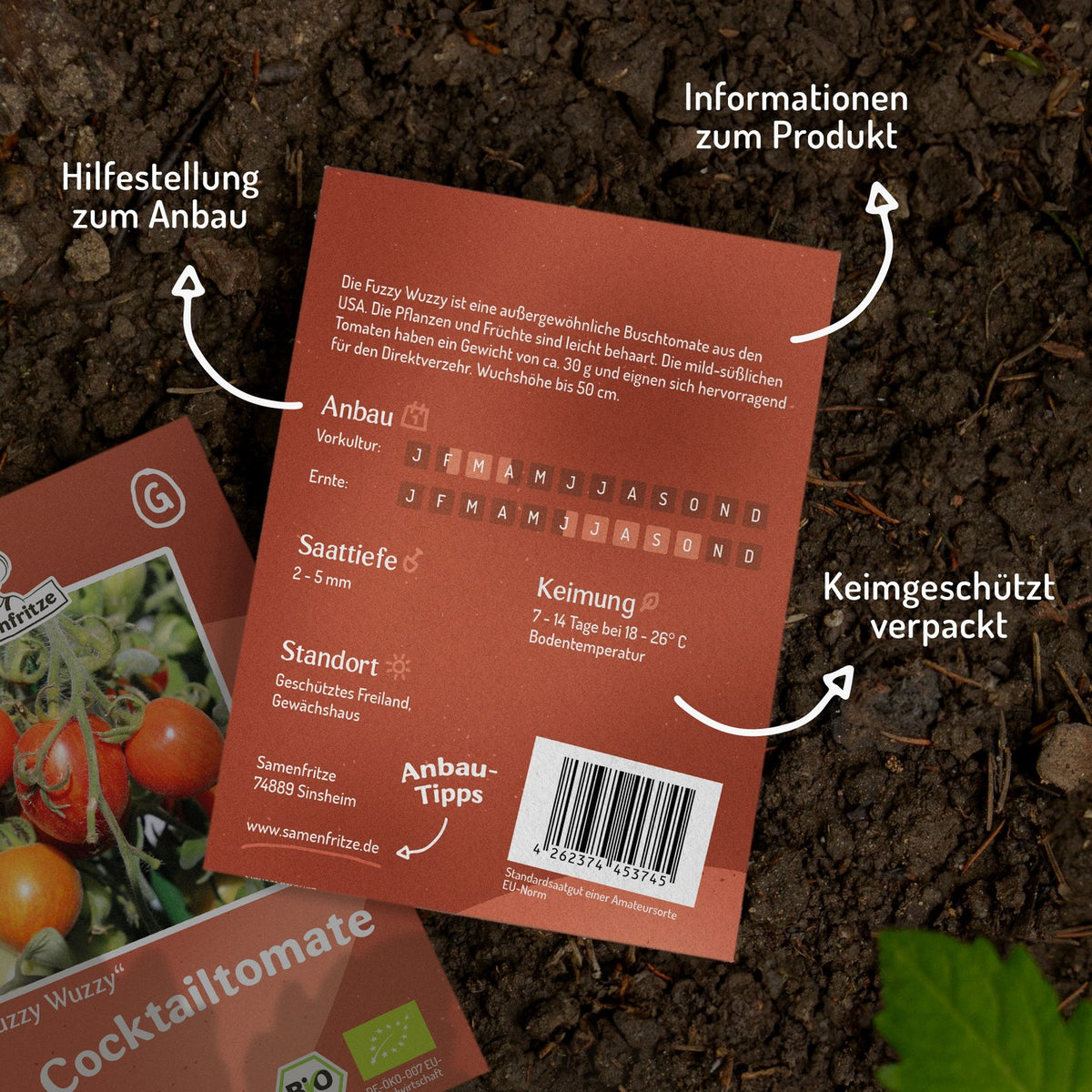 Fuzzy Wuzzy Bio-Tomatensamen