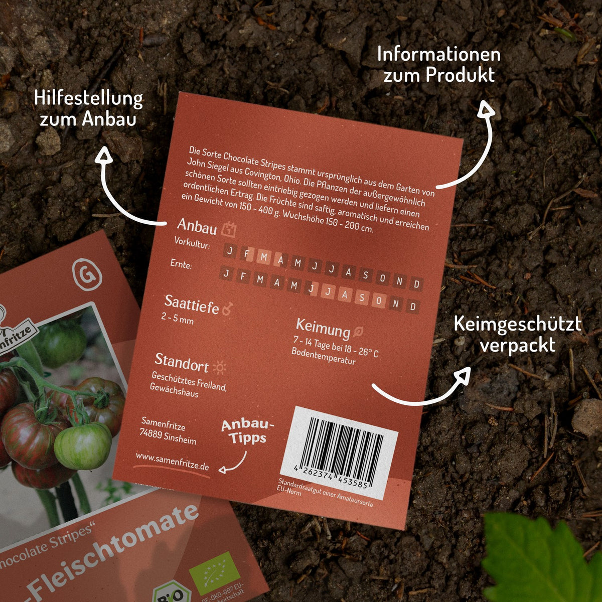 Chocolate Stripes Bio-Tomatensamen