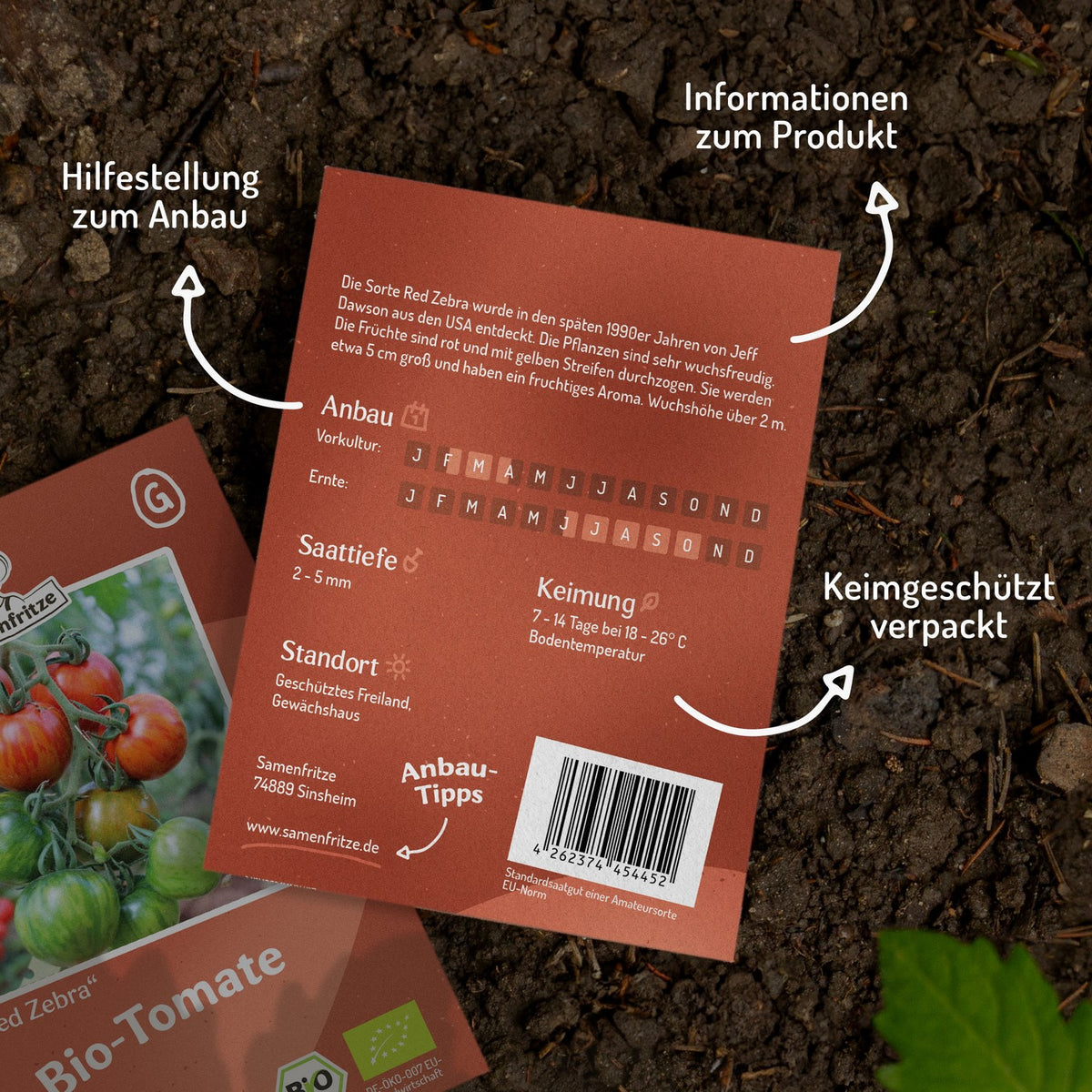 Red Zebra Bio-Tomatensamen