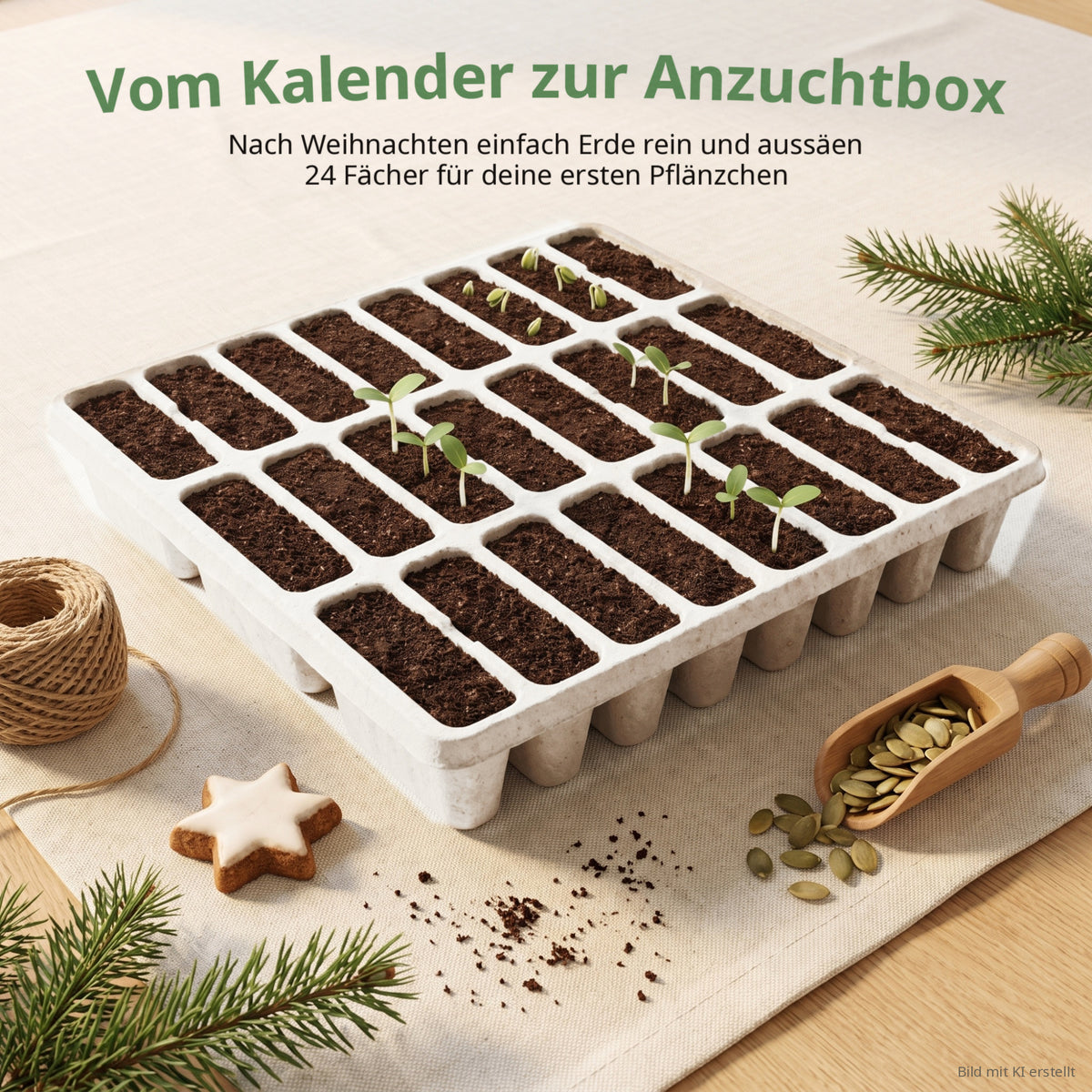 Saatgut-Adventskalender 2026 Alte Raritäten & robuste Lieblinge