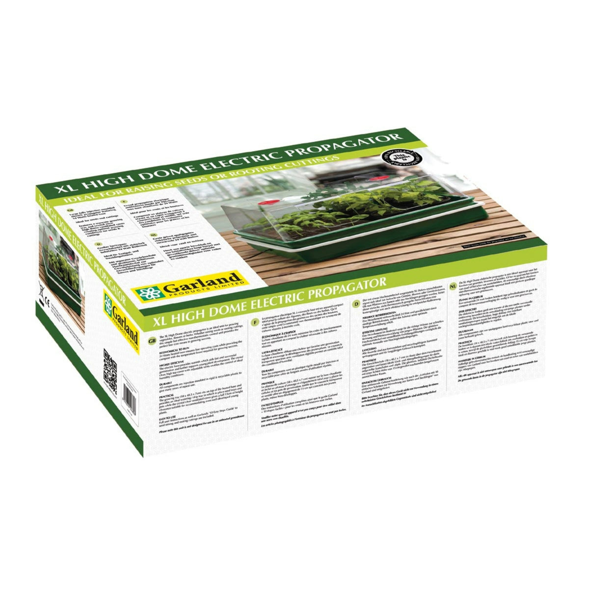Elektrisches Zimmergewächshaus „XL High Dome“ – 24-Watt-Heizsockel