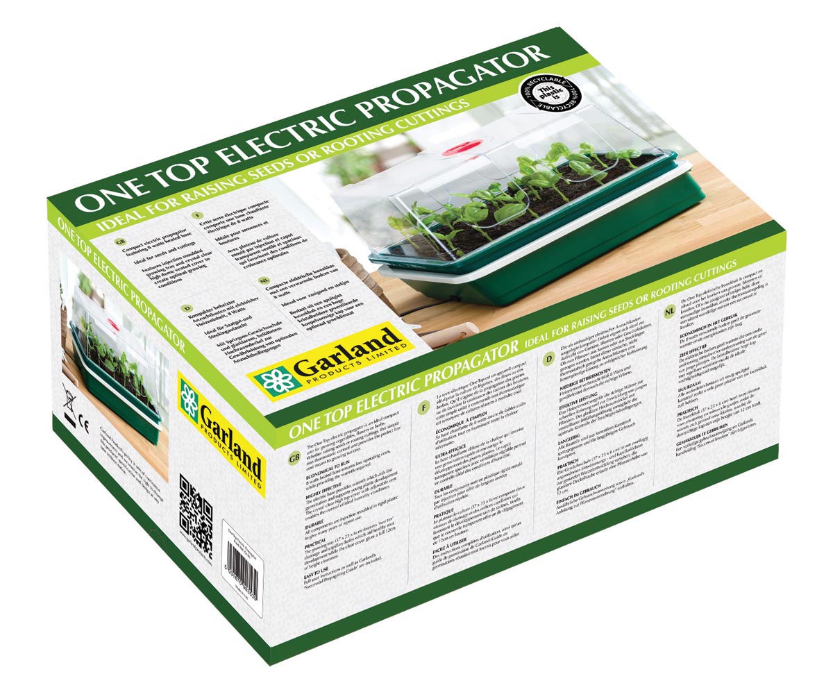 Elektrisches Zimmergewächshaus „One Top“ – 8-Watt-Heizplatte, kompaktes Design für Fensterbänke