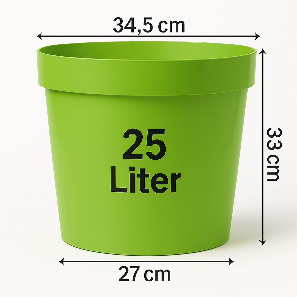Pflanz- & Übertopf 25 Liter Lime Grün